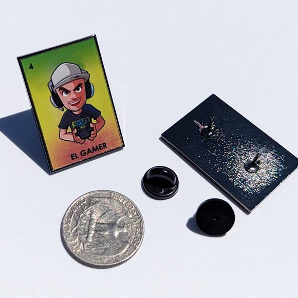El Gamer Pin Loteria Pin For Caps Clothing Enamel Badge Mexican Game Pin - Picture 1 of 5